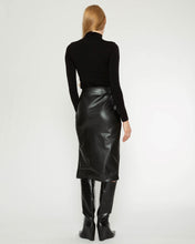 Load image into Gallery viewer, Vegan Leather Midi Skirt

