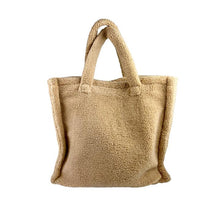 Load image into Gallery viewer, Cozy Faux Sherling Tote
