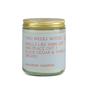 Two Weeks Notice Candle Jar