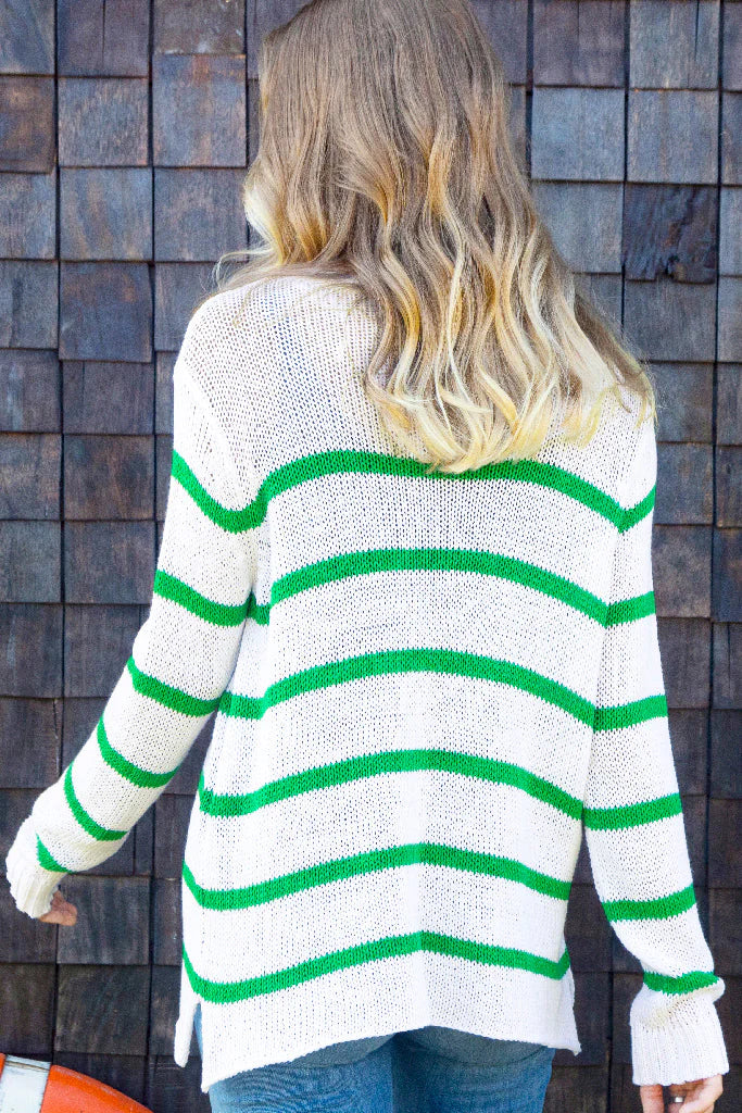 Margot Stripe Top Cotton Sweater