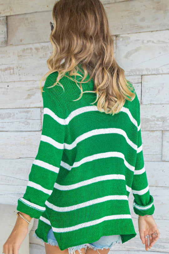 Margot Stripe Top Cotton Sweater