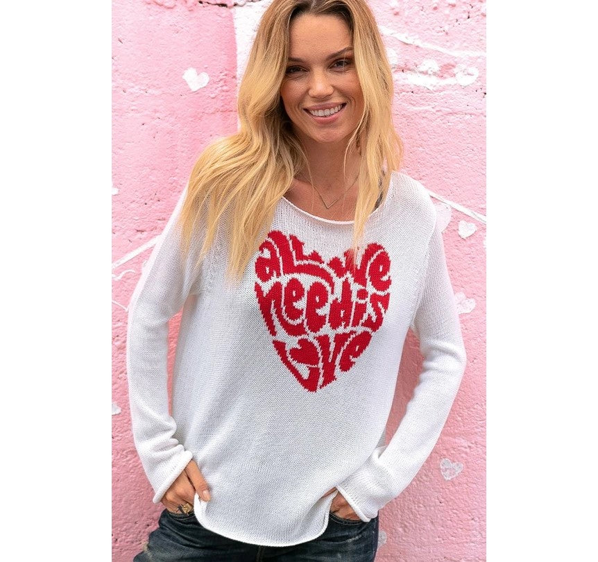 All we need is Love - Lennon Crew Sweater