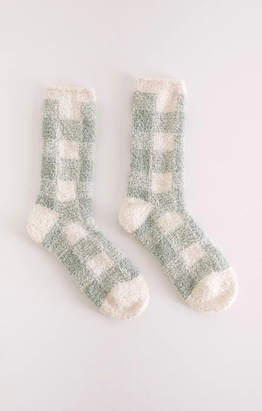 Checker Plush Socks