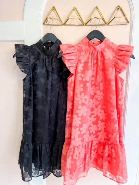 Roanne Ruffle Sleeve Dress **additional colors**